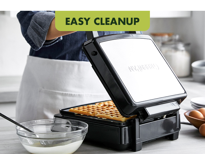 GreenPan. small appliances. ceramic nonstick. waffle maker. toxin-free. pfas. easy