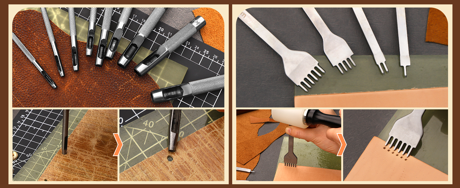 TLKKUE Leather Tooling Kit