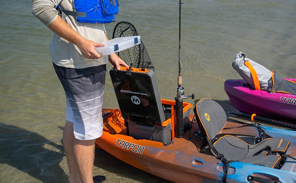 Kayak crate for tackle box