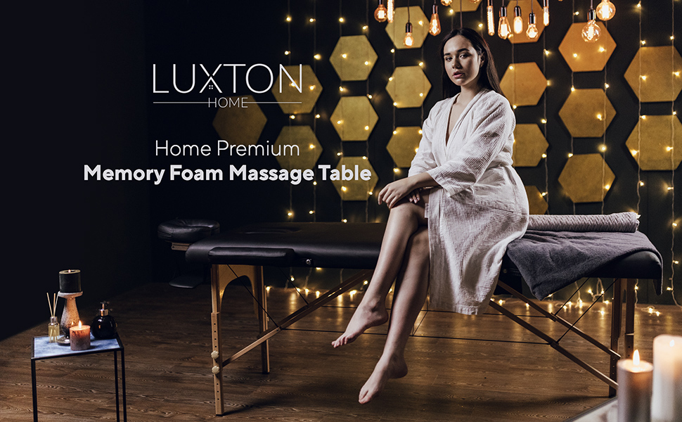 The Luxton Home Premium Memory Foam Massage Table 