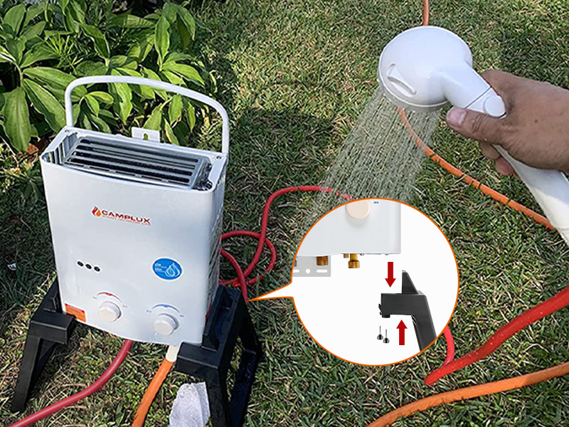 portable water heater shower