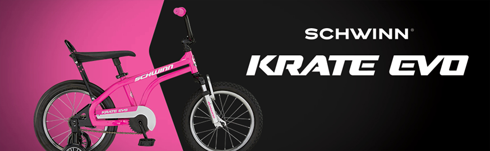 Schwinn Krate EVO Raspberry Pink Banner