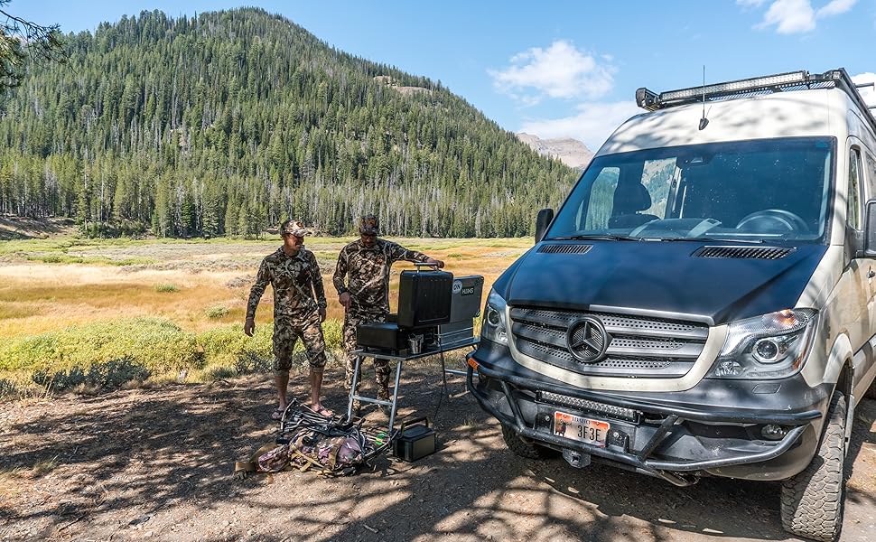 Traeger Ranger on table in mountains