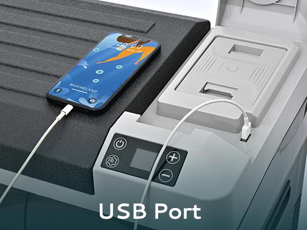 Product Introduction of EUHOMY 12 Volt Refrigerator, 24QT(23Liter) Portable Freezer Fridge, Car refrigerator with 12/24V DC & 110-240V AC, Electric Compressor Cooler for Camping, Travel, RV, Truck, Outdoor or Home Battery Sold Separately 0