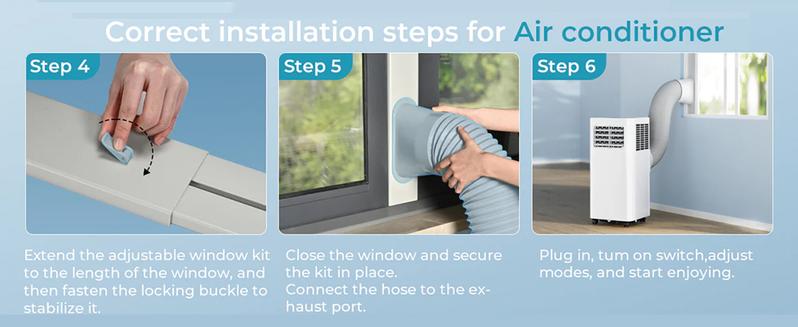 Product Introduction of EUHOMY Portable Air Conditioners 3 in 1 Portable Cooling AC with Dehumidifier, Fan, Sleep Modes 4