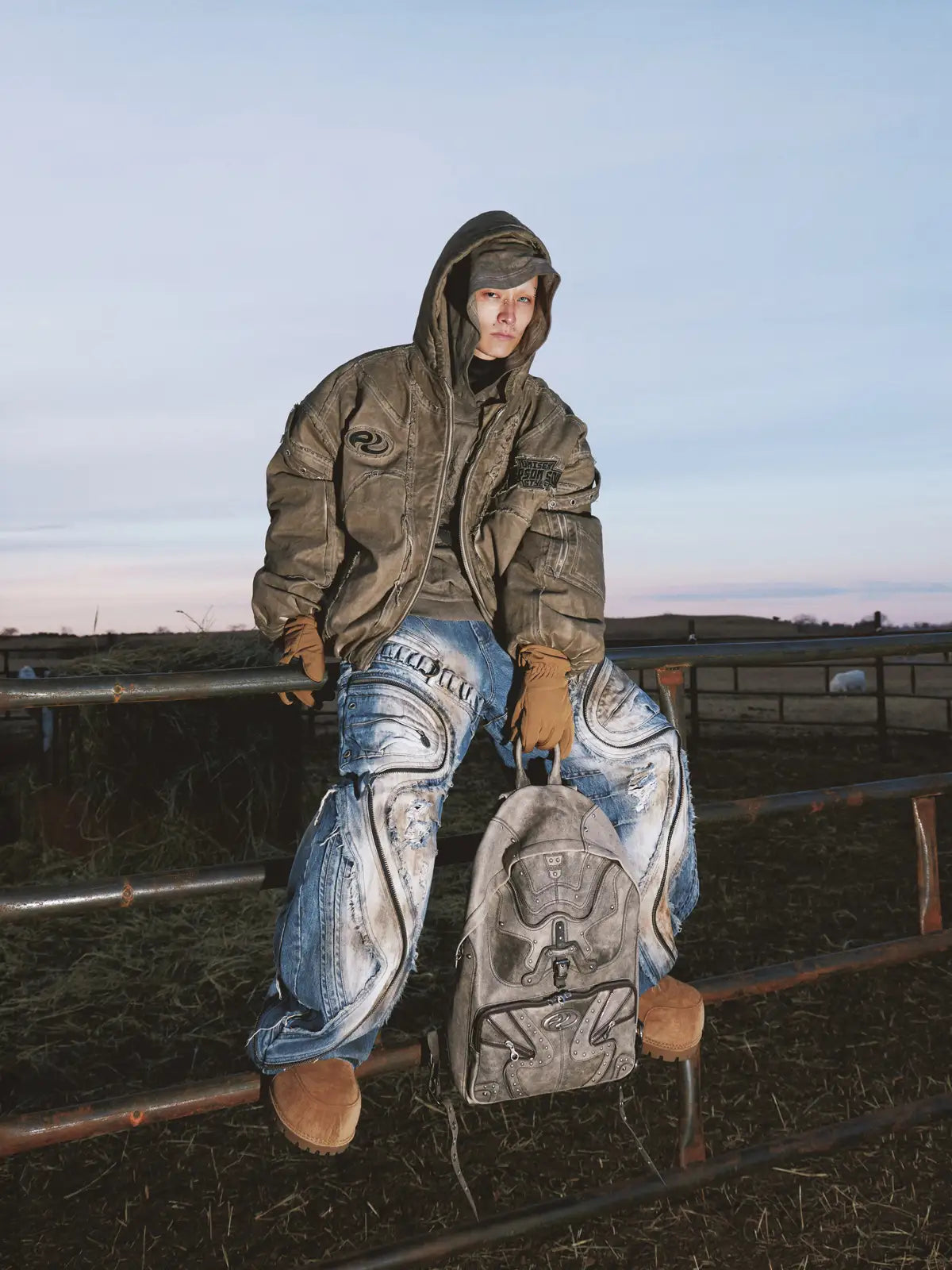 ジャケット・アウター PERSONSOUL HAND BRUSHED DIRTY COTTON Personsoul Hand Brushed Dirty Cotton Jacket - personsoul