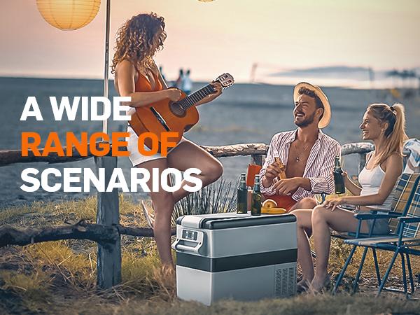 Product Introduction of EUHOMY 12 Volt Car Refrigerator, 48 Quart(45L) Car Fridge Electric Cooler APP Control,12V Refrigerator -4℉~68℉ with 12/24V DC & 110-240V AC, Portable Refrigerator for Camping, Travel, RV, Truck, Home 8