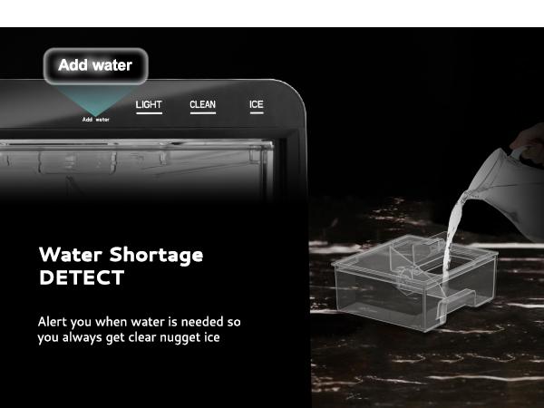 Product Introduction of EUHOMY Nugget Ice Maker Countertop, 35Lbs/24H&44Lbs/24H Pebble Ice Maker Machine, Self-Cleaning Pellet Ice Machine with Ice Scoop&basket, Sonic Countertop Ice Machine for Home/Kitchen/Office(Black) 5