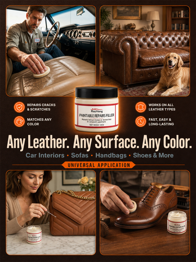 ✨ Revitalize your leather in just 3 minutes | A high-penetration leather care cream offering 4-in-1 benefits