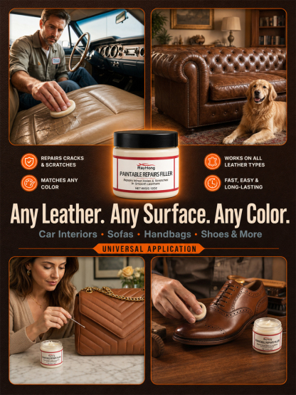 ✨ Revitalize your leather in just 3 minutes | A high-penetration leather care cream offering 4-in-1 benefits