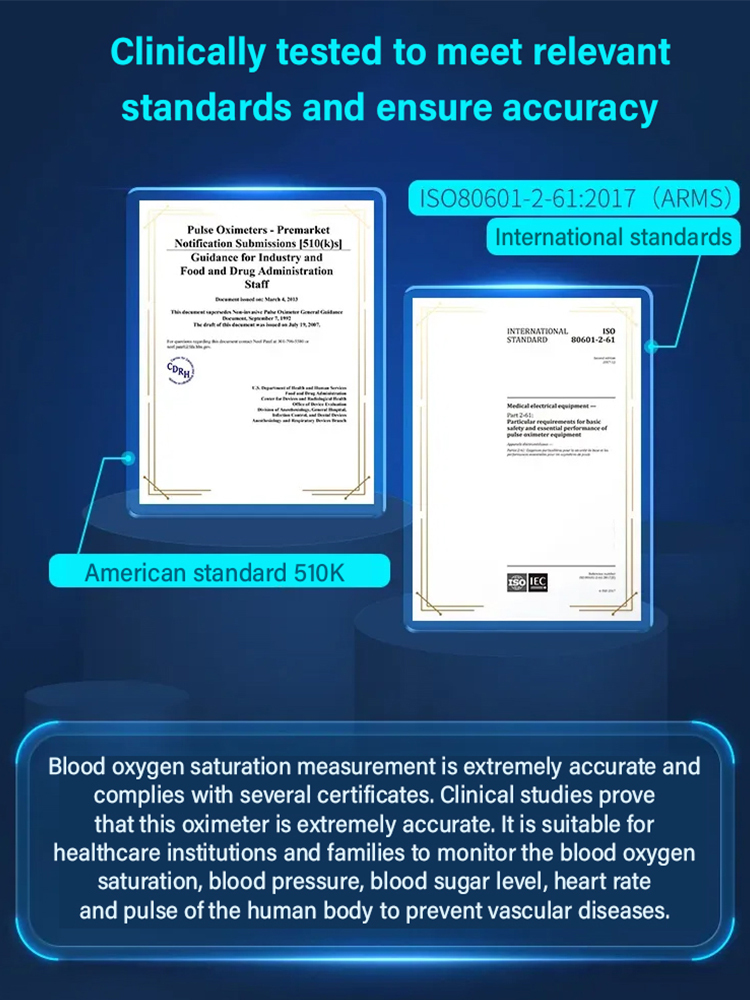 [Fingertip Pulse Oximeter]🩸  One-clip to measure · Fast and accurate · Protect the health of your whole family! 