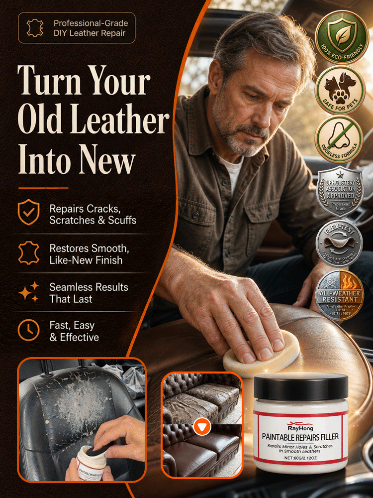 ✨ Revitalize your leather in just 3 minutes | A high-penetration leather care cream offering 4-in-1 benefits