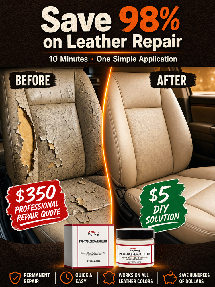 ✨ Revitalize your leather in just 3 minutes | A high-penetration leather care cream offering 4-in-1 benefits