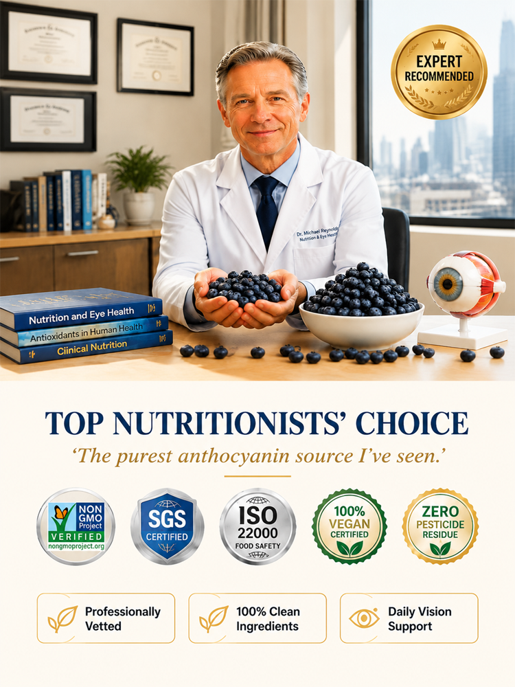 ✅Grown in extreme high altitudes, these premium blueberries boast sky-high levels of anthocyanins. 🎯100% sugar-free, they protect your eyes and fight aging with zero guilt! 🚀