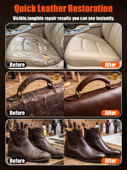 ✨ Revitalize your leather in just 3 minutes | A high-penetration leather care cream offering 4-in-1 benefits