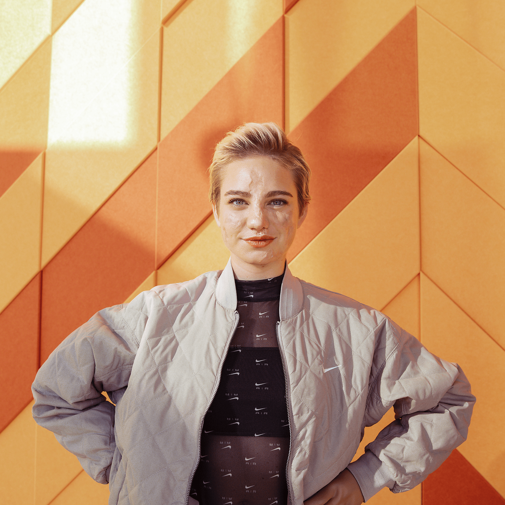 Sportswear - Women's Reversible Varsity Bomber Jacket