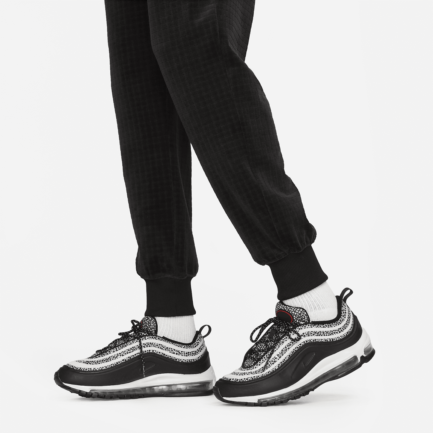 Sportswear - Women's High-Waisted Velour Joggers