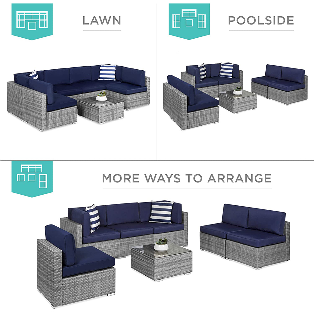 7-Piece Modular Outdoor Sofa Set