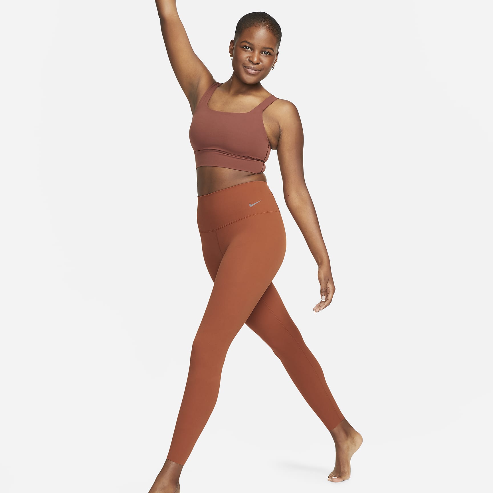 Zenvy - Women's Gentle-Support High-Waisted 7/8 Leggings
