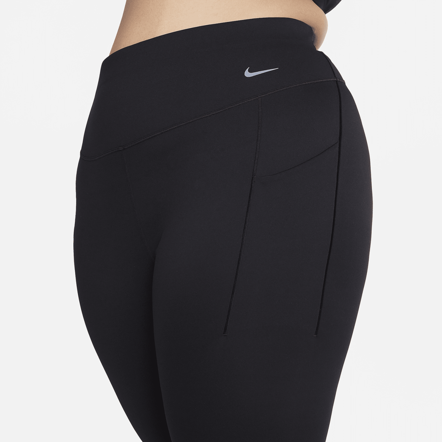 Universa - Women's Medium-Support High-Waisted 7/8 Leggings with Pockets (Plus Size)