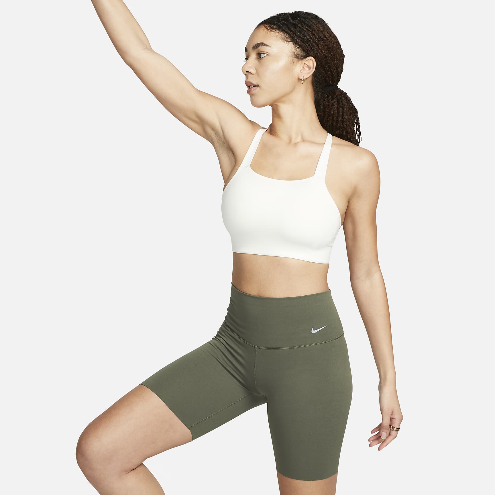 Zenvy - Women's Gentle-Support High-Waisted 8" Biker Shorts