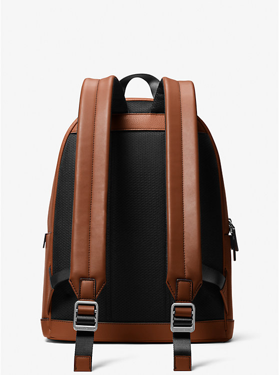 Cooper Pebbled Leather Commuter Backpack - LUGGAGE