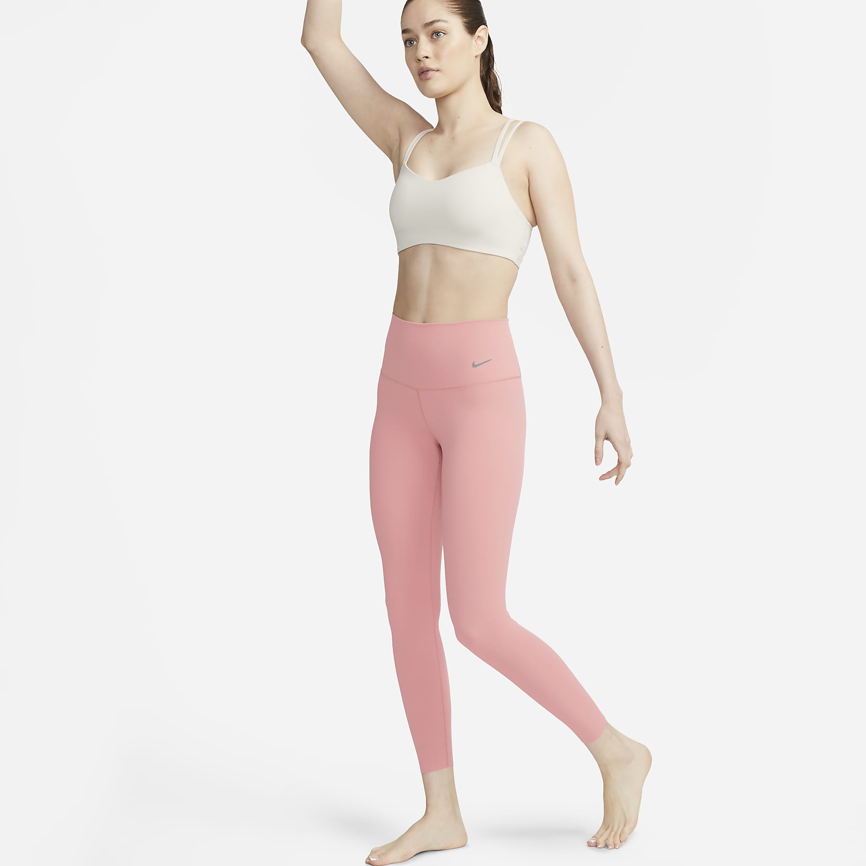 Zenvy - Women's Gentle-Support High-Waisted 7/8 Leggings