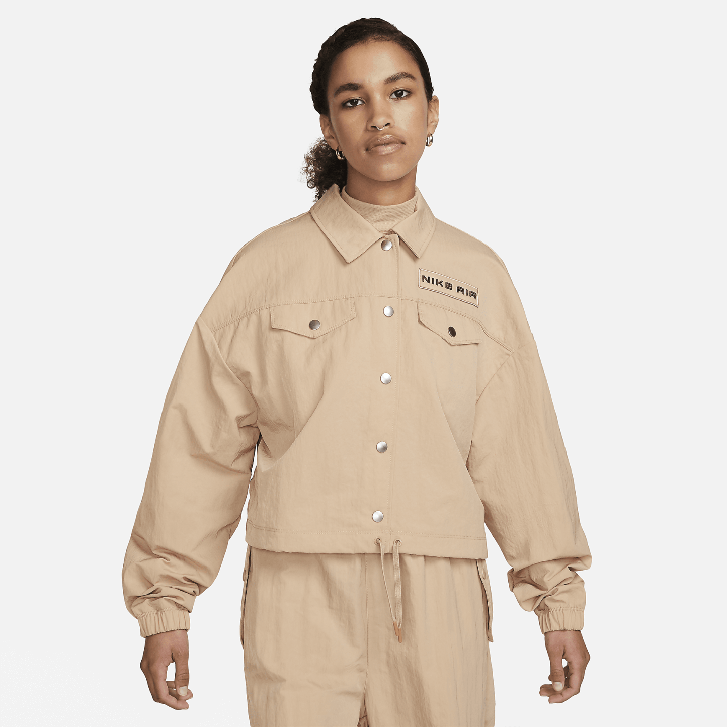 Sportswear  - Women's Oversized Cropped Jacket