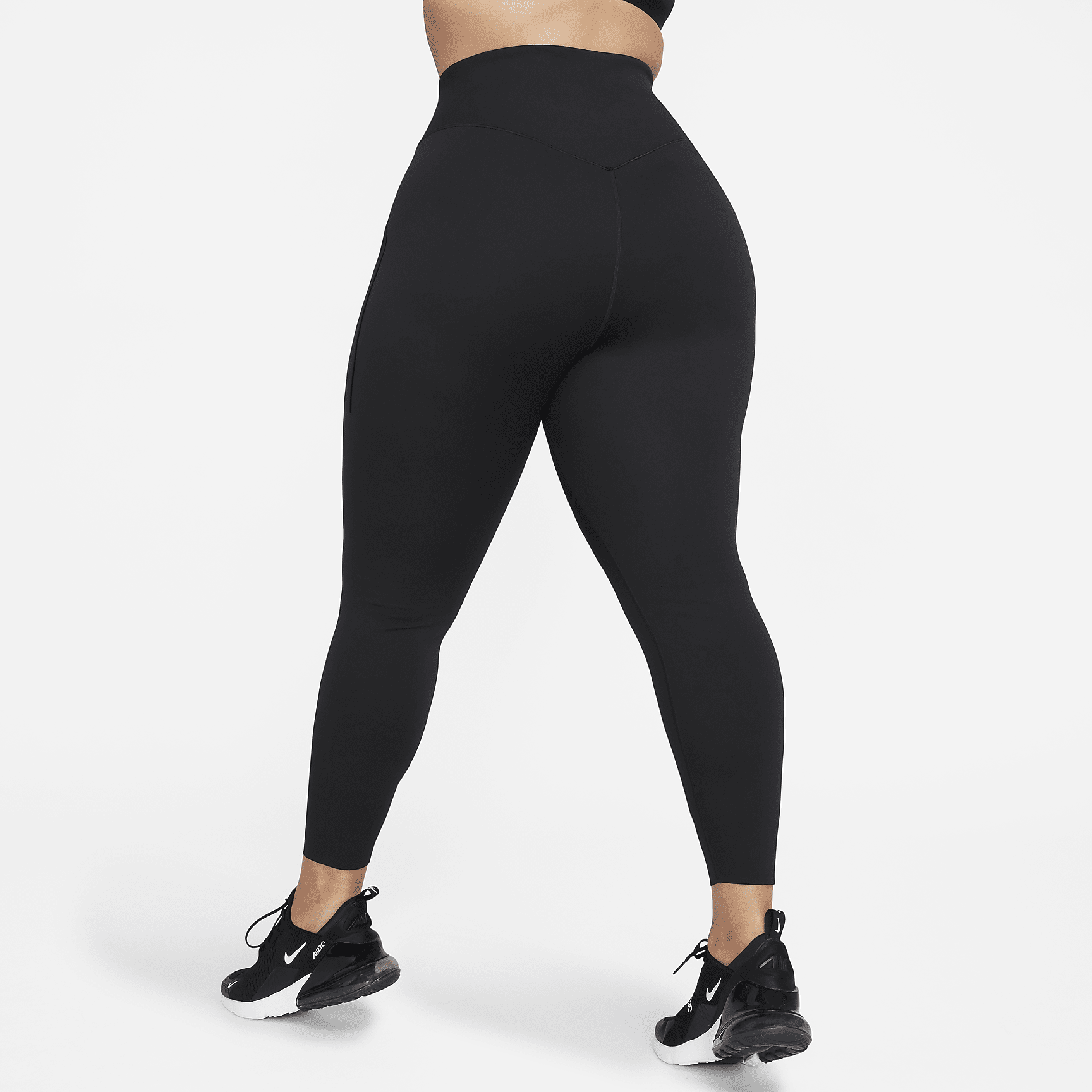 Universa - Women's Medium-Support High-Waisted Full-Length Leggings with Pockets (Plus Size)