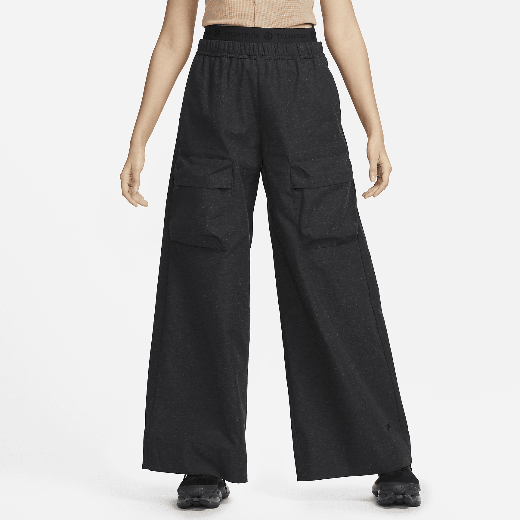 Sportswear Tech Pack - Women's High-Waisted Wide-Leg Ripstop Pants