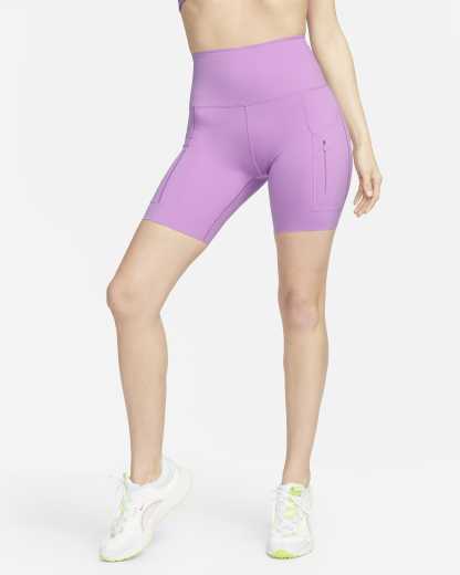 Women's Firm-Support High-Waisted 8" Biker Shorts with Pockets