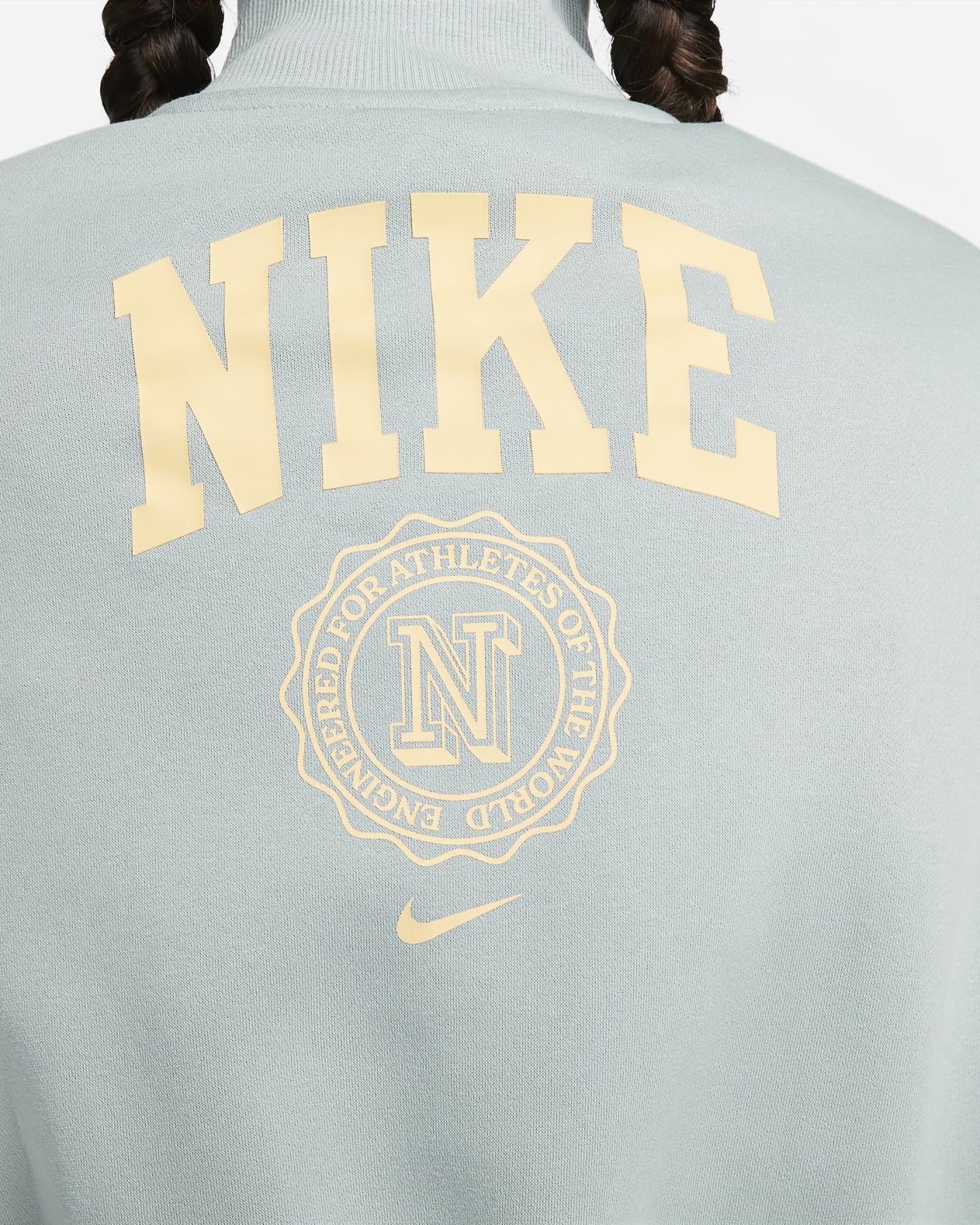 Women's Oversized 1/2-Zip Crop Sweatshirt