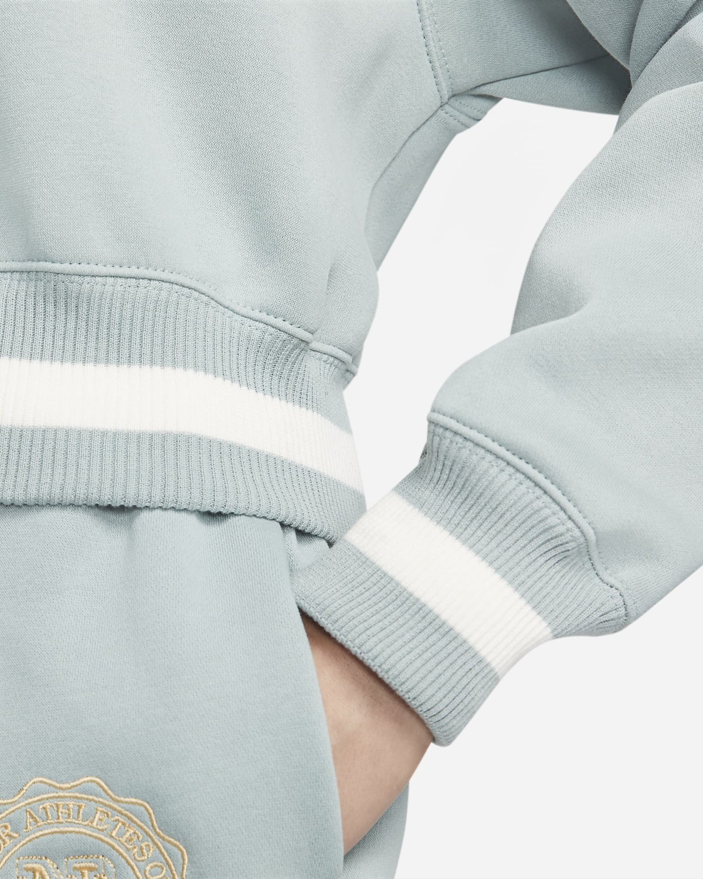 Women's Oversized 1/2-Zip Crop Sweatshirt