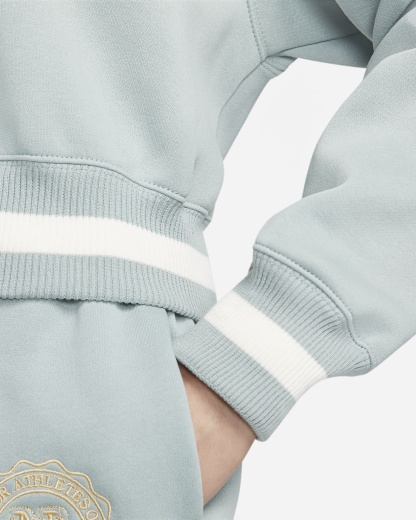 Women's Oversized 1/2-Zip Crop Sweatshirt