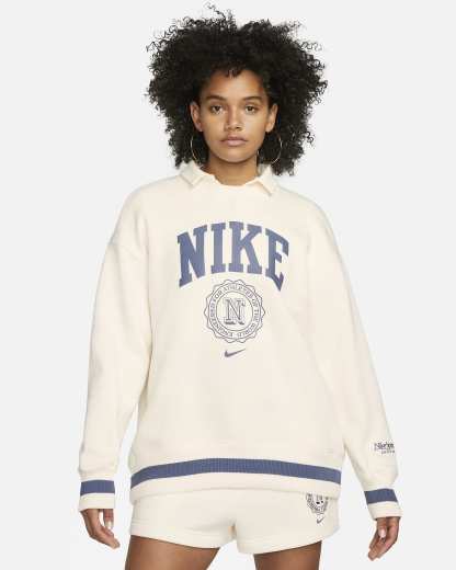 Women's Oversized Crew-Neck Sweatshirt