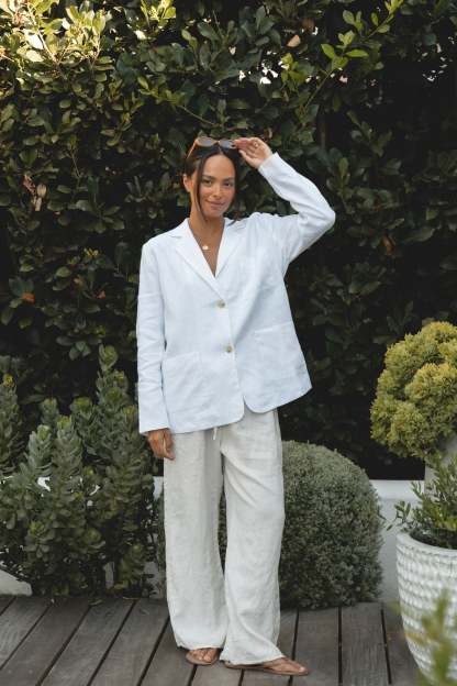 Seaside Soire Linen Blazer