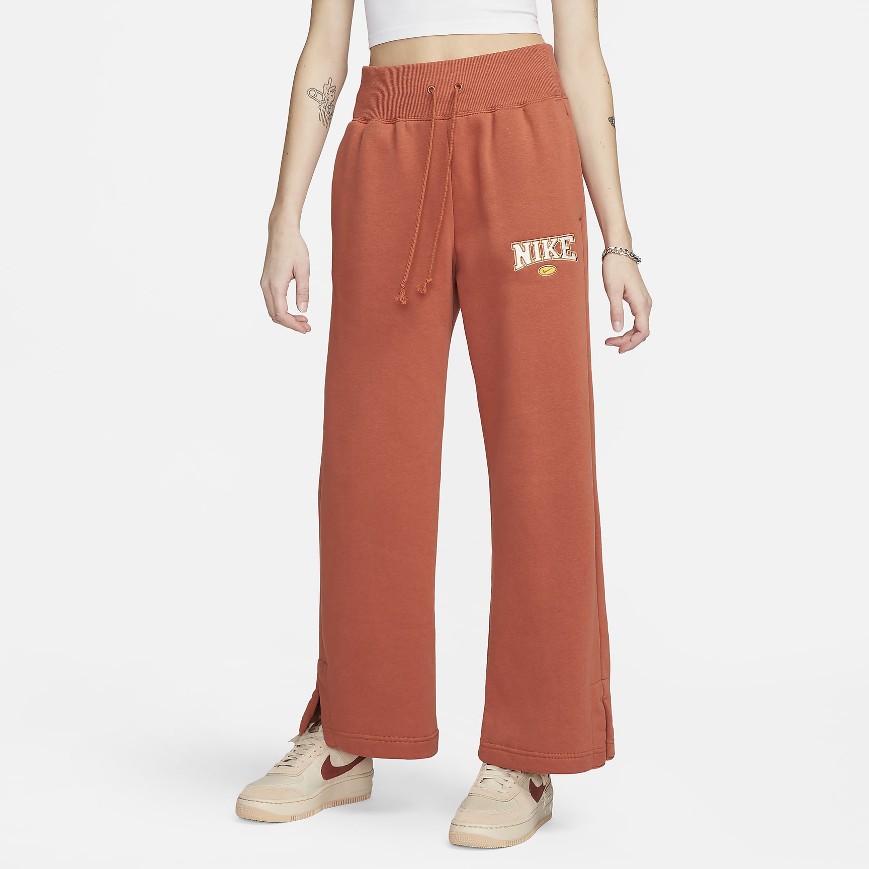 Sportswear Phoenix Fleece - Women's High-Waisted Wide-Leg Sweatpants
