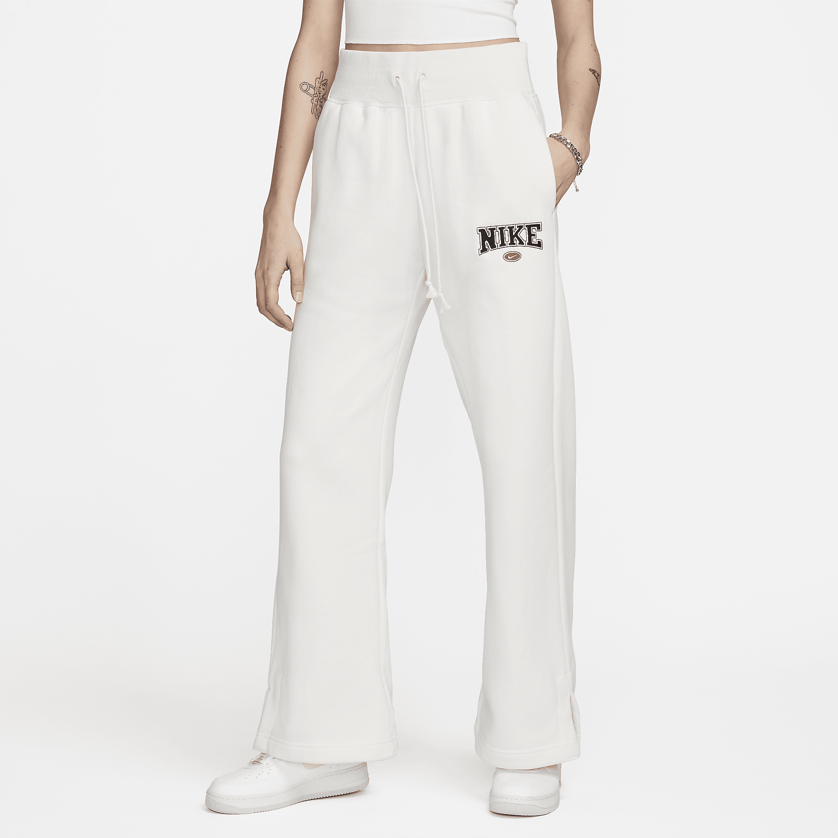 Sportswear Phoenix Fleece - Women's High-Waisted Wide-Leg Sweatpants