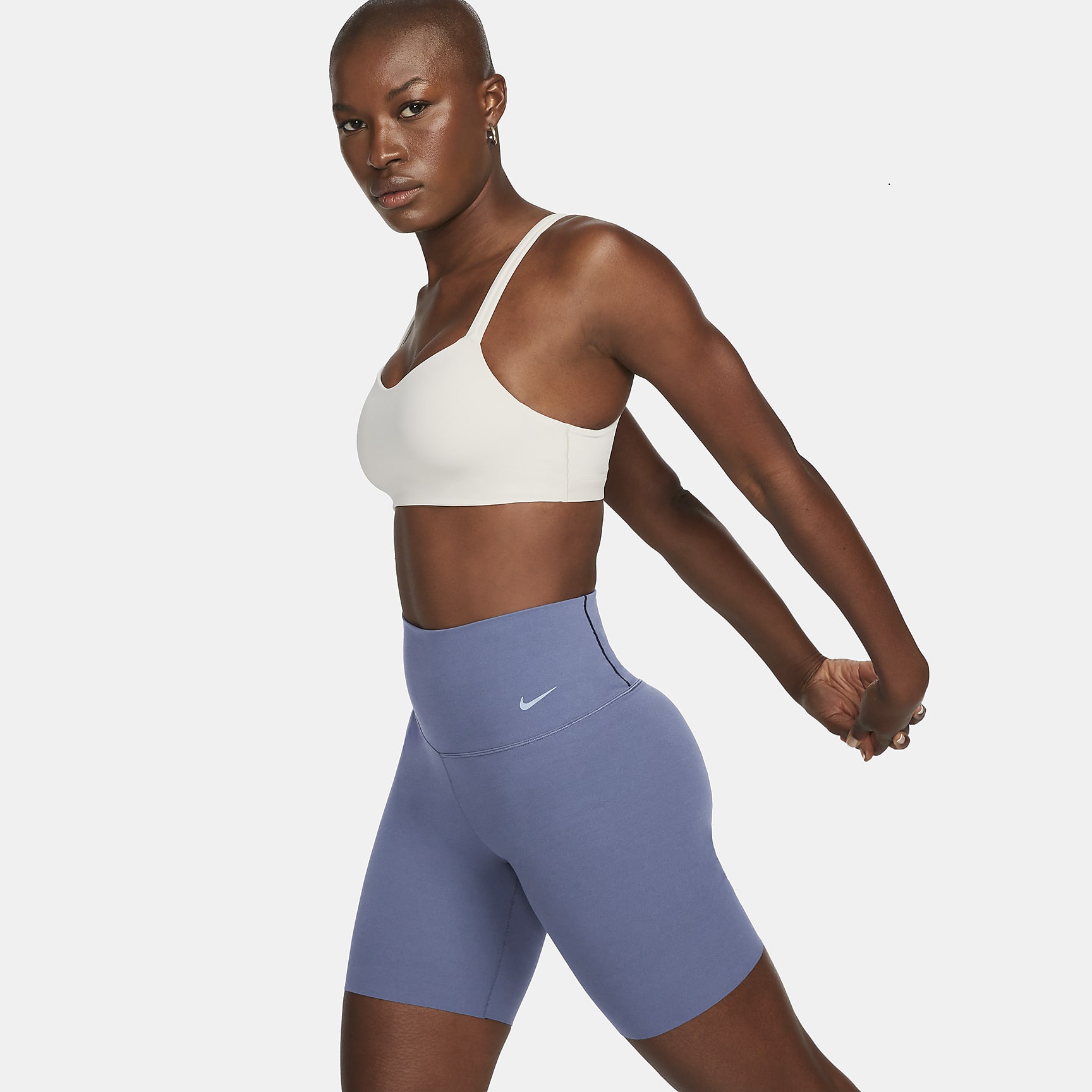 Zenvy - Women's Gentle-Support High-Waisted 8" Biker Shorts