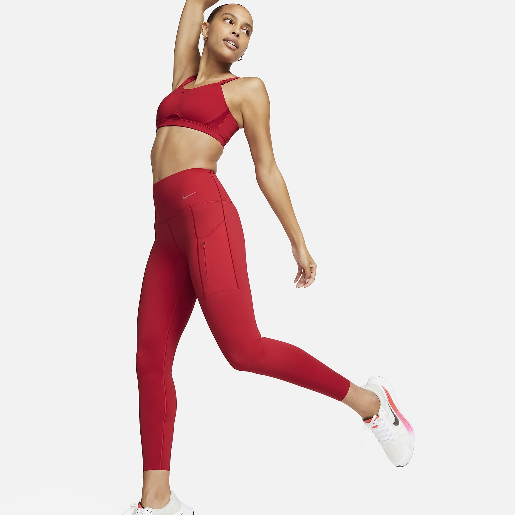 Go - Women's Firm-Support High-Waisted 7/8 Leggings with Pockets