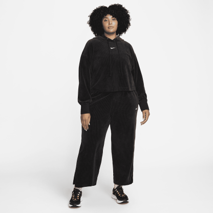 Sportswear - Women's Velour Wide-Leg Pants (Plus Size)