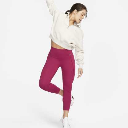 Universa - Women's Medium-Support High-Waisted 7/8 Leggings with Pockets