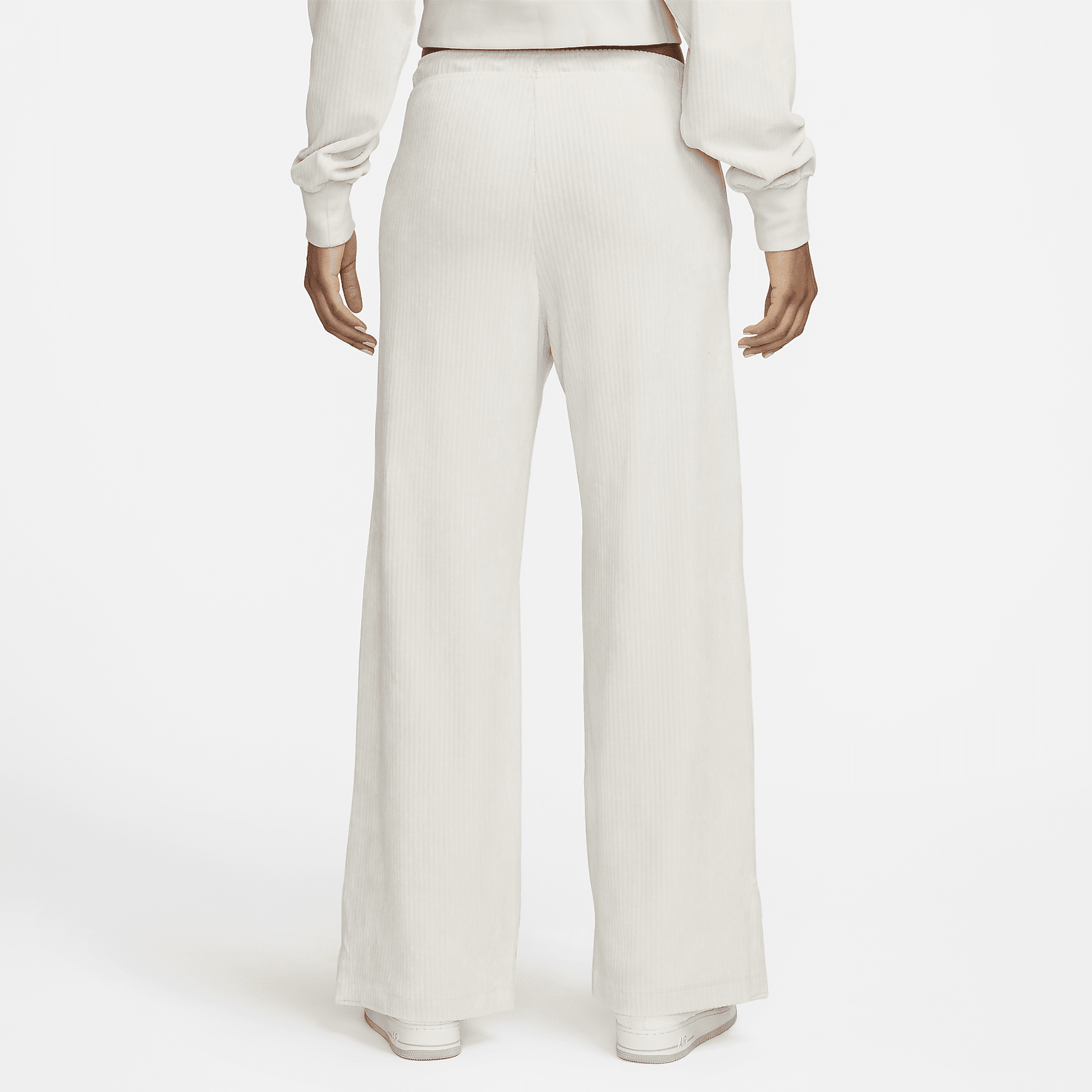 Sportswear - Women's Velour Wide-Leg Pants
