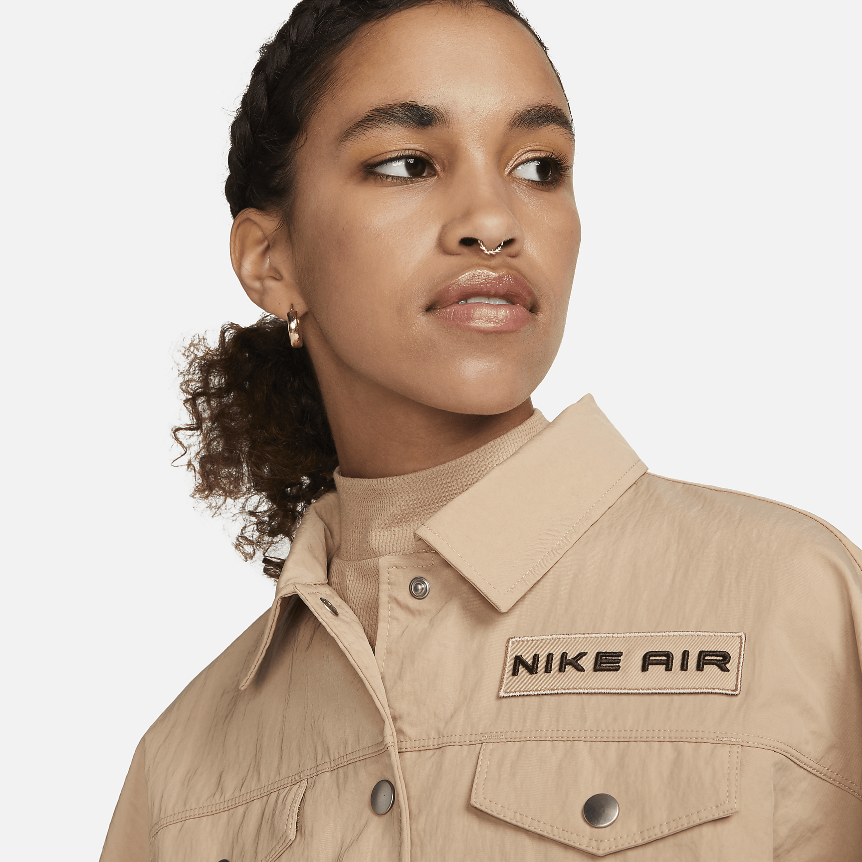 Sportswear  - Women's Oversized Cropped Jacket