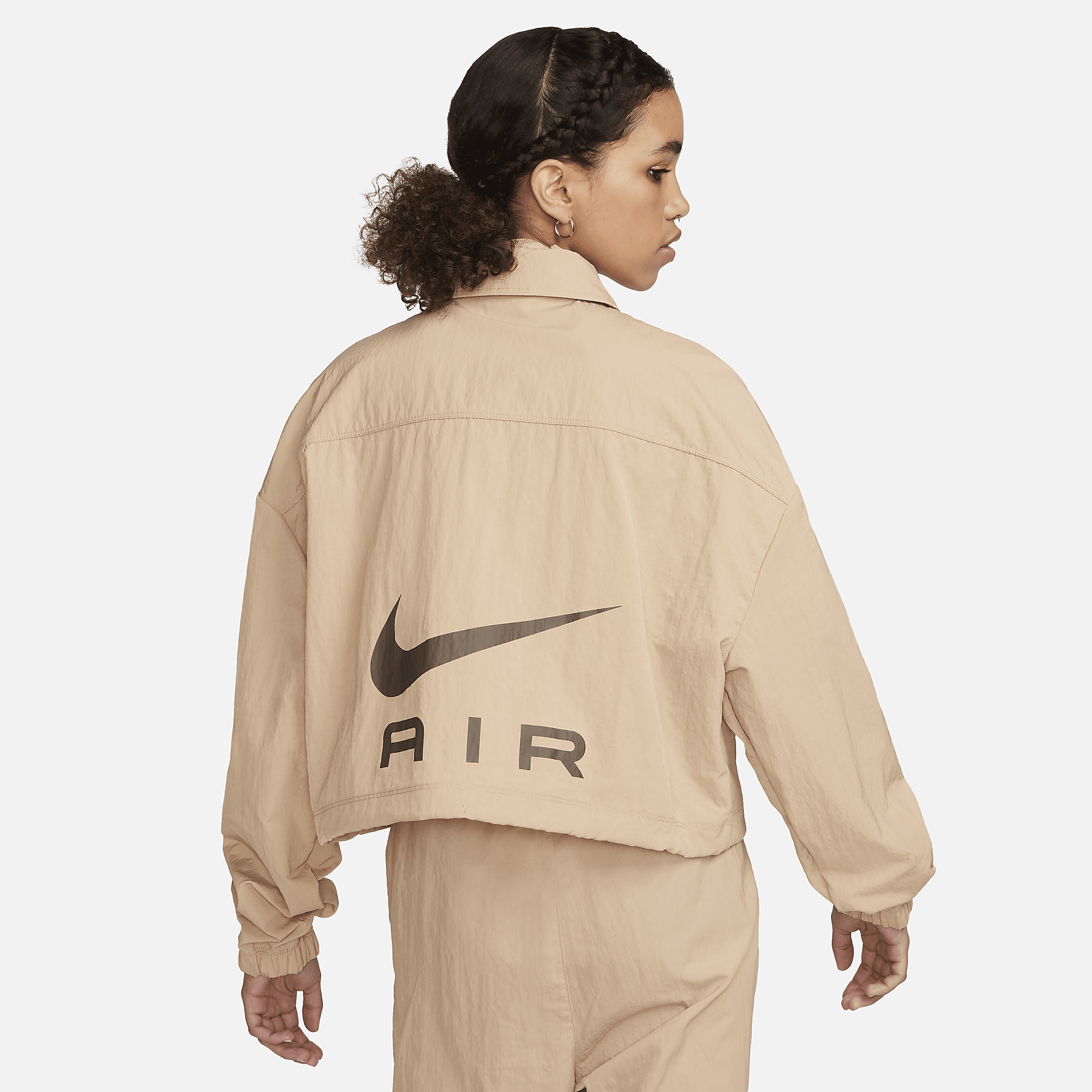 Sportswear  - Women's Oversized Cropped Jacket