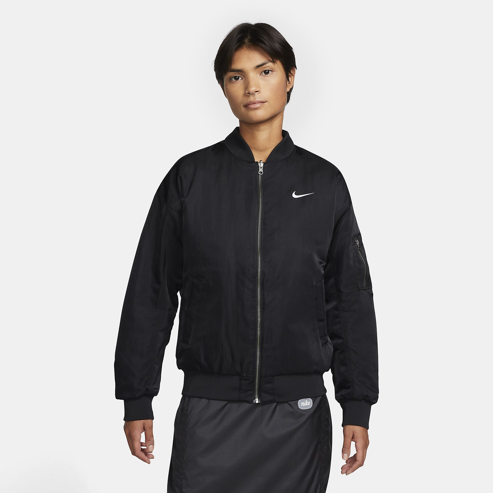 Sportswear - Women's Reversible Varsity Bomber Jacket
