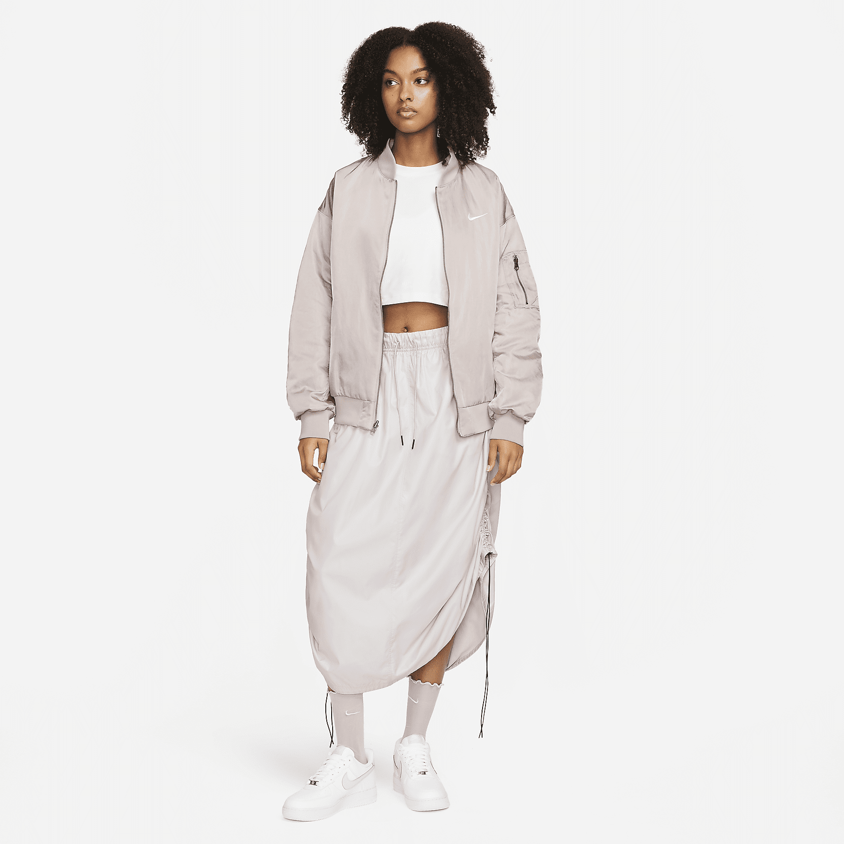 Sportswear - Women's Reversible Varsity Bomber Jacket