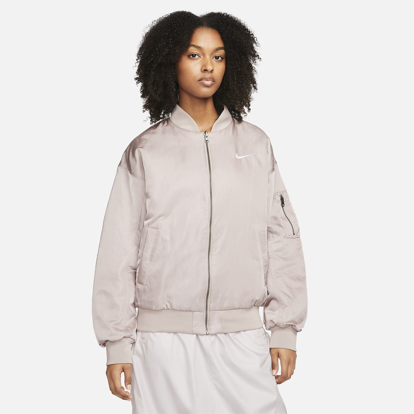 Sportswear - Women's Reversible Varsity Bomber Jacket