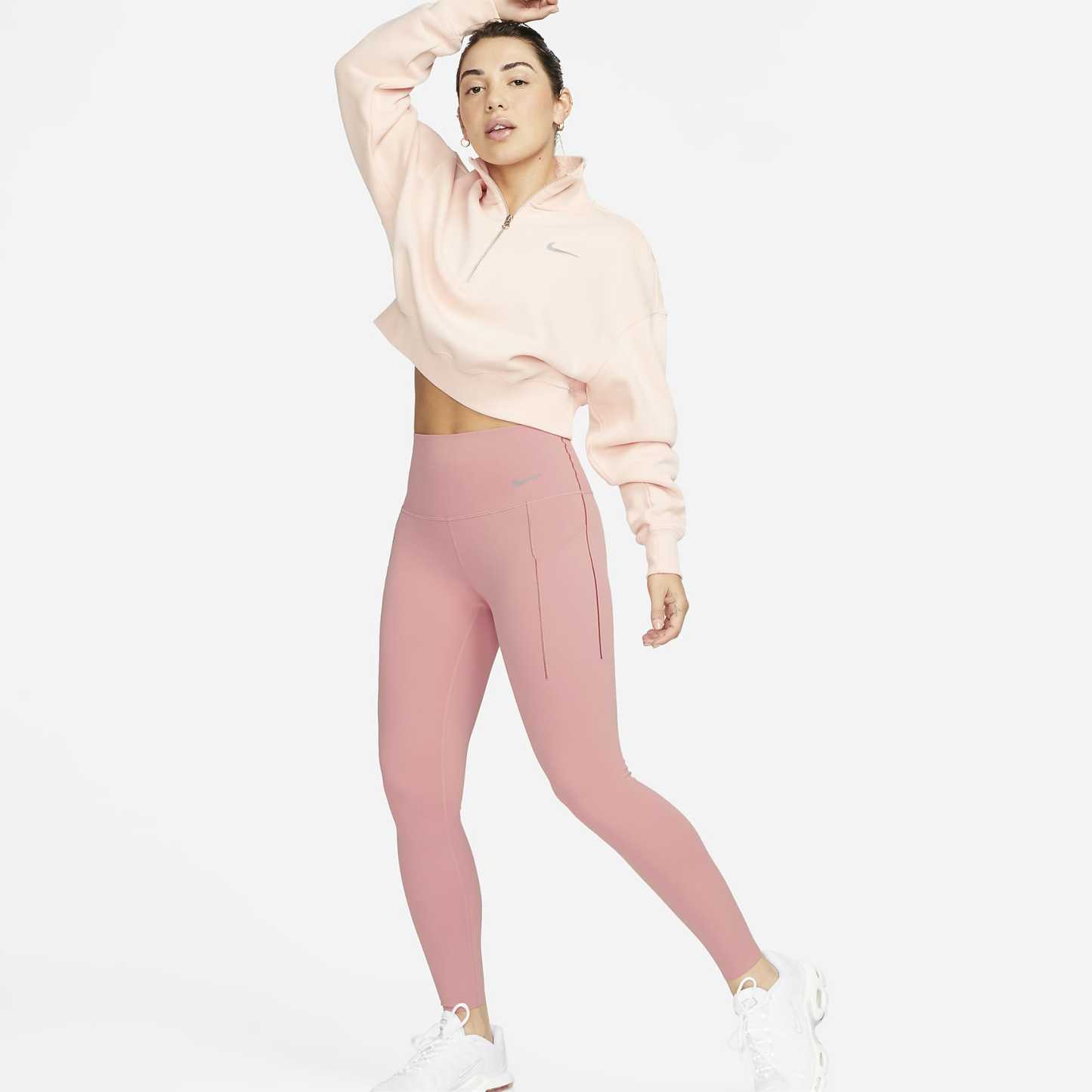 Universa - Women's Medium-Support High-Waisted 7/8 Leggings with Pockets