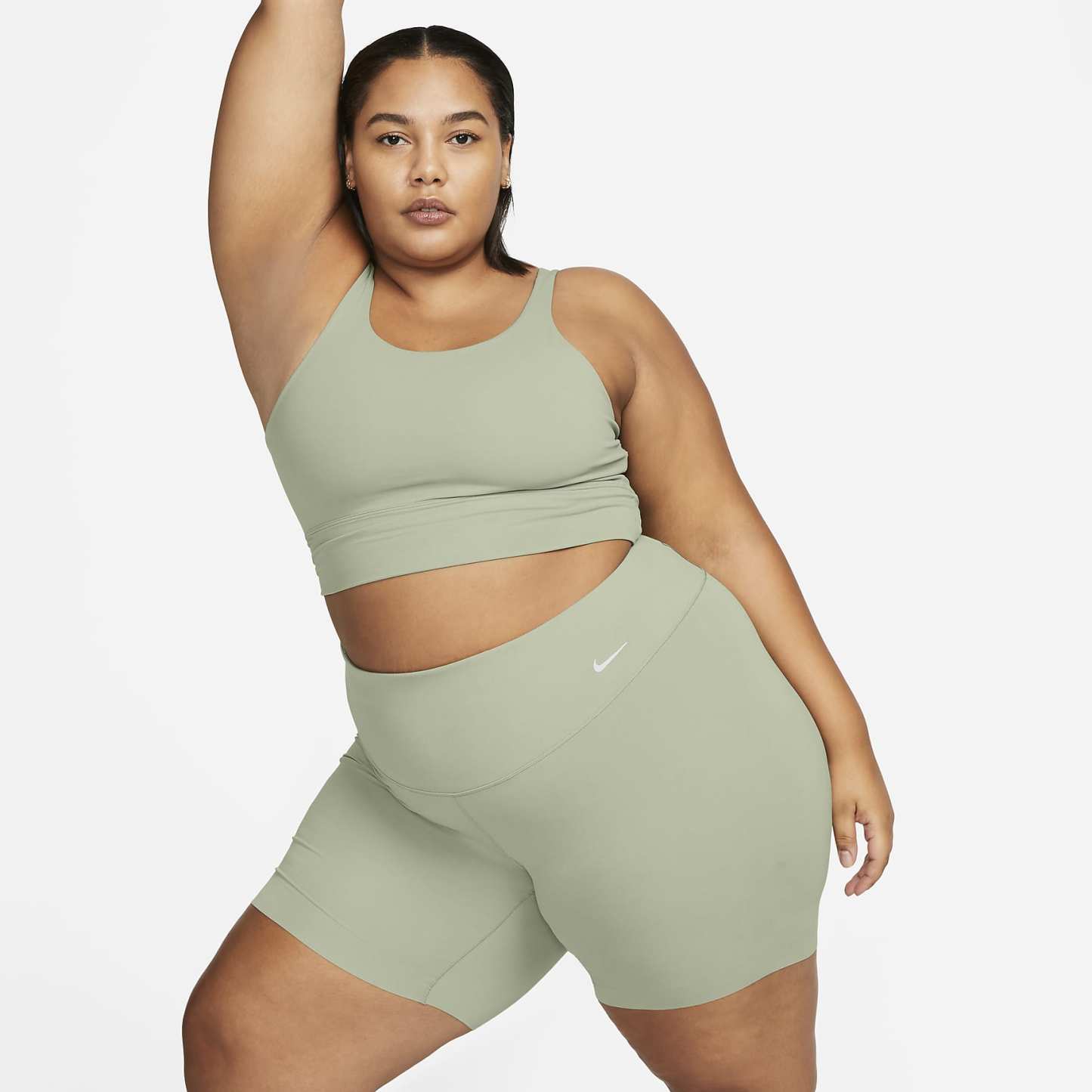 Zenvy - Women's Gentle-Support High-Waisted 8" Biker Shorts (Plus Size)